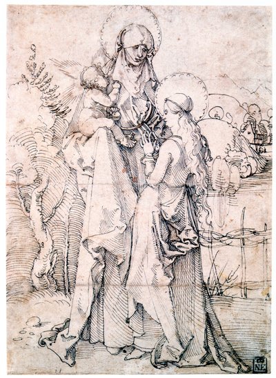Sint Anna met Kind en Maagd Maria, ca. 1500 door Albrecht Dürer