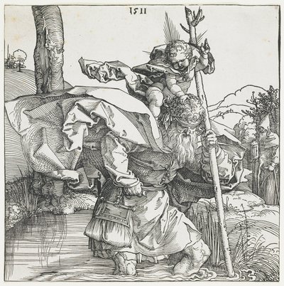 Sint Christoffel door Albrecht Dürer