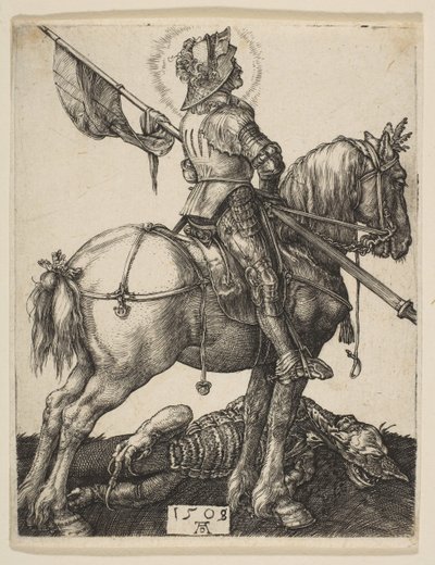 Sint Joris te paard door Albrecht Dürer