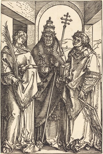 Heiligen Stefanus, Sixtus en Laurentius door Albrecht Dürer