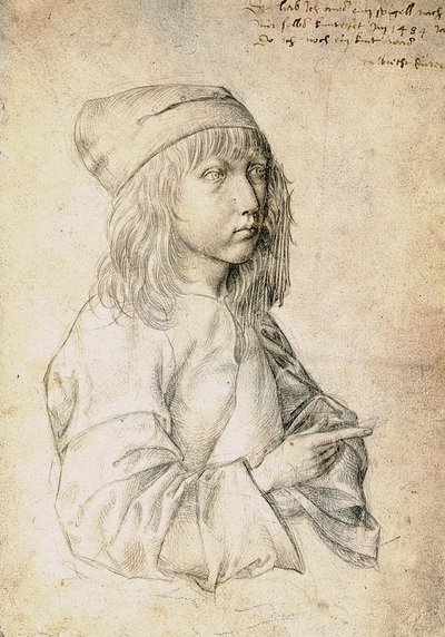 Zelfportret op je dertiende door Albrecht Dürer