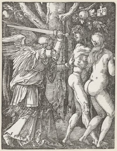 Kleine passie: 2. Verdrijving uit het paradijs door Albrecht Dürer