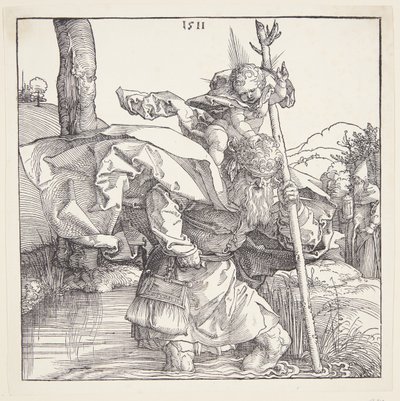 St. Christoffel door Albrecht Dürer