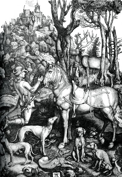 St Eustace door Albrecht Dürer