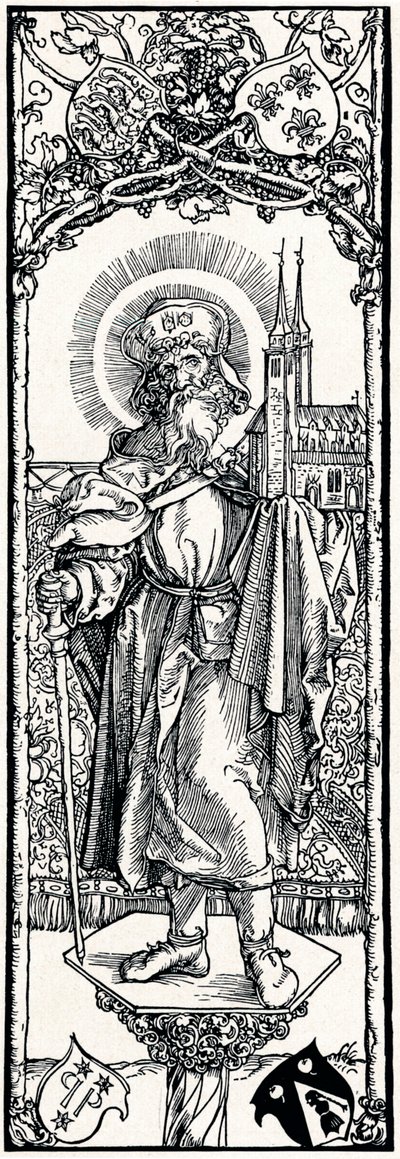 St. Sebaldus op een kapiteel, 1906 door Albrecht Dürer