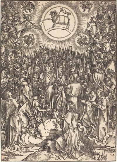 De Aanbidding van het Lam door Albrecht Dürer