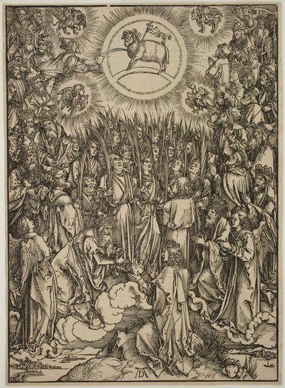 De aanbidding van het lam door Albrecht Dürer