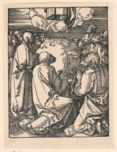 De Hemelvaart, uit De Kleine Passie Serie door Albrecht Dürer