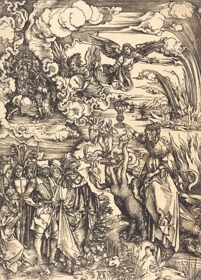 De Babylonische hoer, waarschijnlijk ca. 1496-1498 door Albrecht Dürer