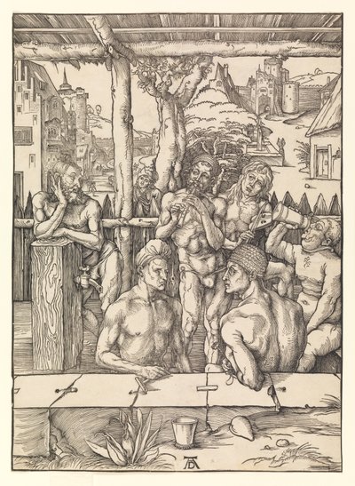 Het badhuis door Albrecht Dürer