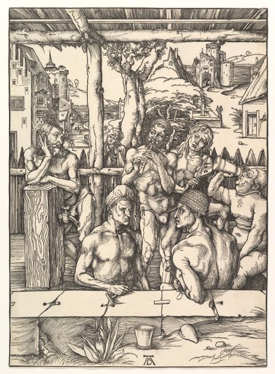 Het badhuis door Albrecht Dürer
