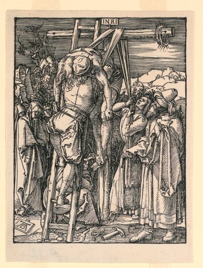 De Kruisafneming (De Afzetting), uit De Kleine Passie Serie door Albrecht Dürer