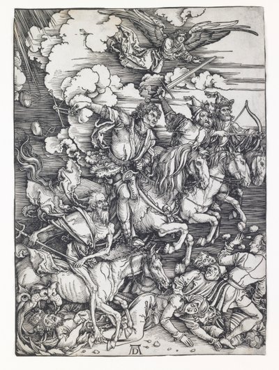 De vier ruiters van de Apocalyps door Albrecht Dürer