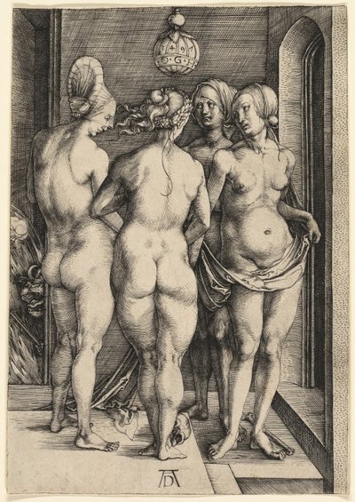 De Vier Naakte Vrouwen door Albrecht Dürer
