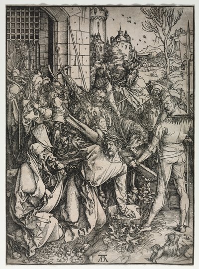 De Grote Passie: Christus Draagt het Kruis door Albrecht Dürer
