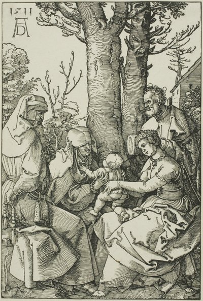 De Heilige Familie met Joachim en Sint Anna door Albrecht Dürer