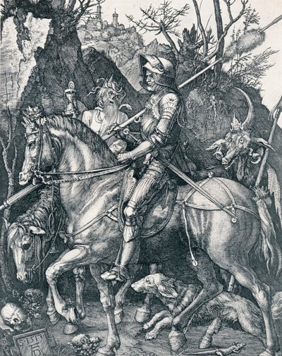 De Ridder, de Dood en de Duivel, 1513 1906 door Albrecht Dürer