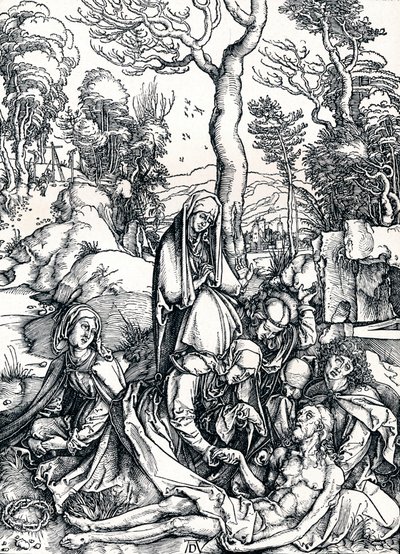 De rouw om Christus, 1498 1906 door Albrecht Dürer