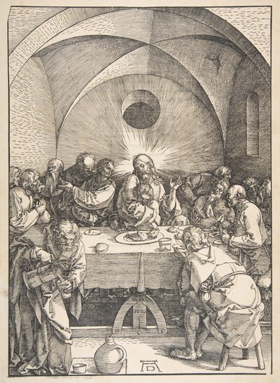 Het Laatste Avondmaal, uit "De Grote Passie" door Albrecht Dürer