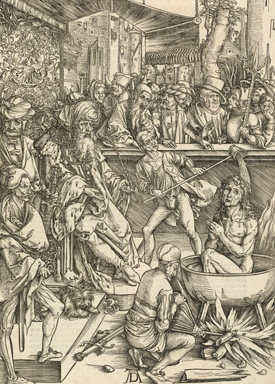 Het martelaarschap van Sint Jan, 1498 door Albrecht Dürer