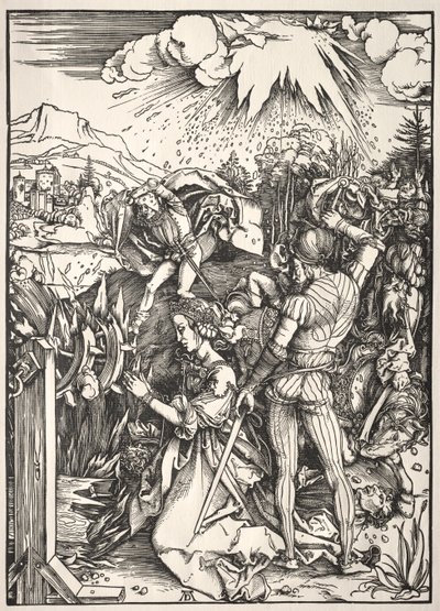 Het Martelaarschap van St. Catherine door Albrecht Dürer