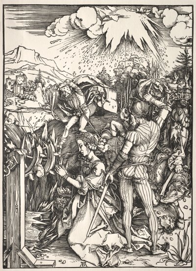 Het martelaarschap van St. Catherine door Albrecht Dürer
