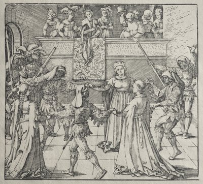 Het Maskerbal door Albrecht Dürer