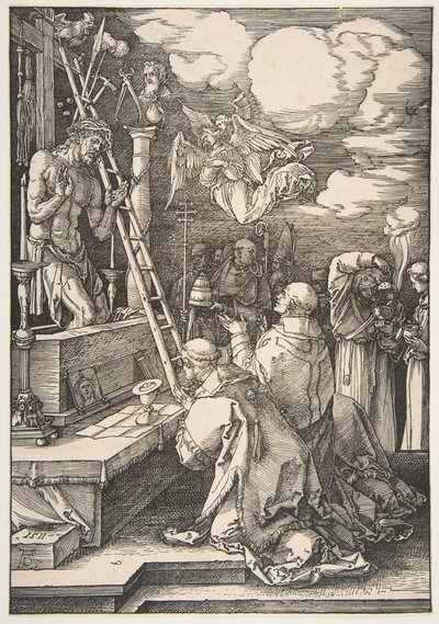 De Mis van Sint Gregorius door Albrecht Dürer