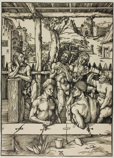 Het mannenbad door Albrecht Dürer