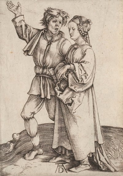 Het rustieke paar De boer en zijn vrouw, 1497-1498 door Albrecht Dürer