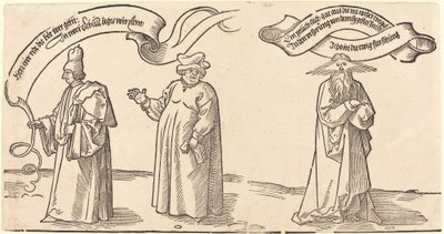 De leraar, de geestelijke en de voorzienigheid door Albrecht Dürer