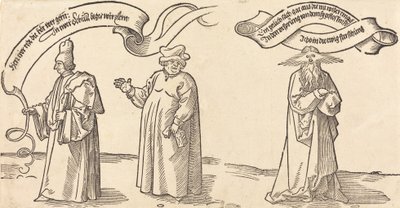 De Leraar, de Geestelijke en de Voorzienigheid door Albrecht Dürer
