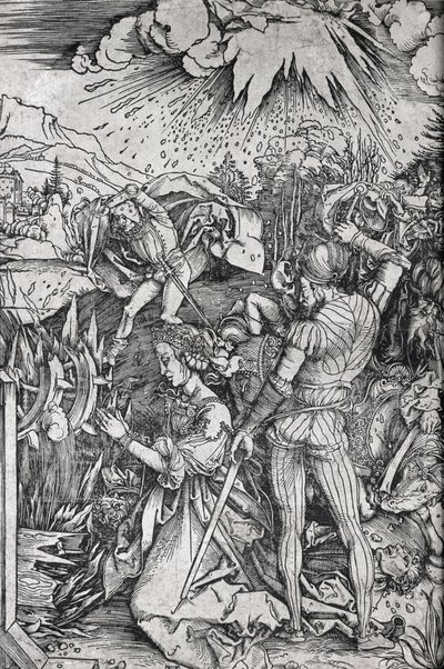 De marteling van St. Catharina van Alexandrië door Albrecht Dürer