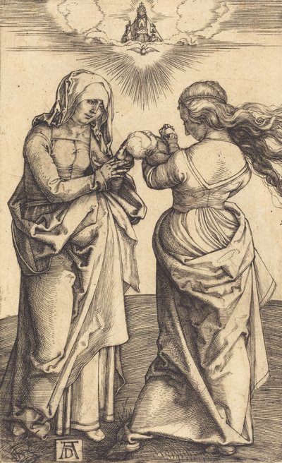 De Maagd en Kind met Sint-Anna, ca. 1500 door Albrecht Dürer