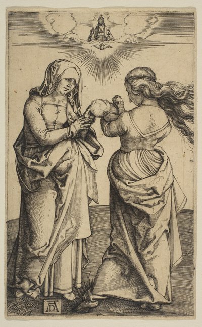 De Maagd en het Kind met het Christuskind en Sint Anna door Albrecht Dürer