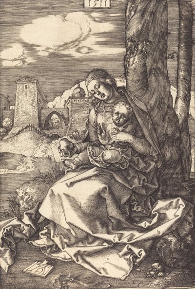 De Maagd en het Kind met de Peer, 1511 door Albrecht Dürer