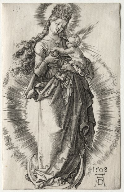 De Maagd met een Sterrenkroon, 1508 door Albrecht Dürer