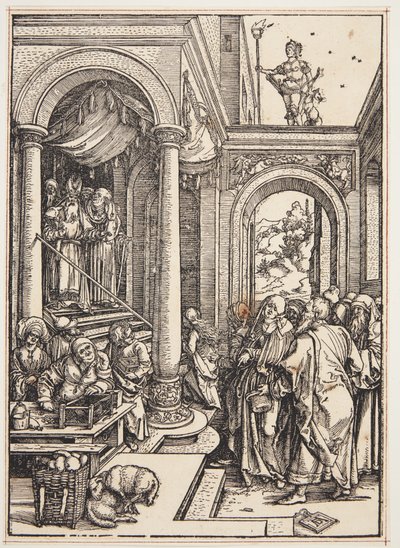 De presentatie van de Maagd in de tempel door Albrecht Dürer