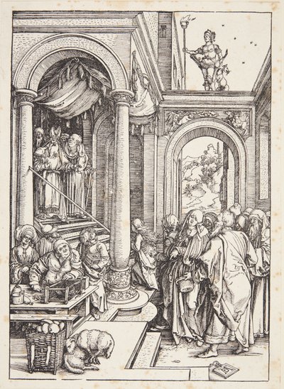 De presentatie van de Maagd in de tempel door Albrecht Dürer