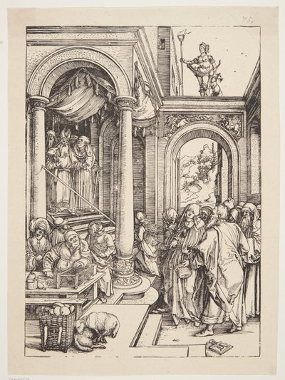 De presentatie van de Maagd in de tempel door Albrecht Dürer