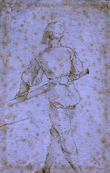 Een Man met een Roeispaan door Albrecht Dürer