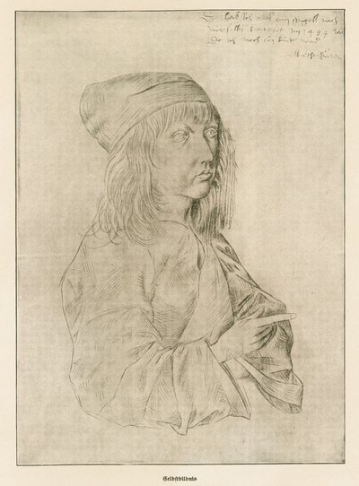 Albrecht Duerer - Zelfportret op dertienjarige leeftijd door Albrecht Dürer or Duerer