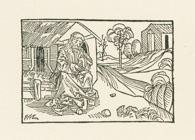 Broeder Claus voor de hut door Albrecht Dürer or Duerer