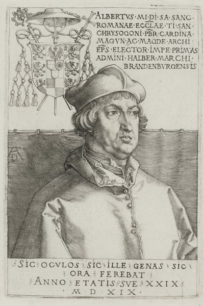 Kardinaal Albrecht van Brandenburg door Albrecht Dürer