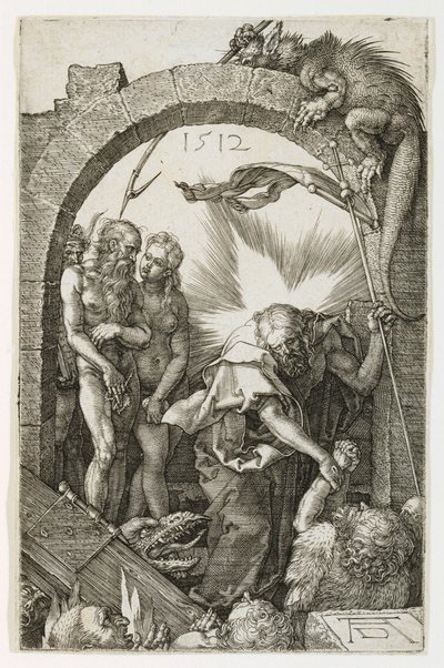 Christus in het voorgeborchte door Albrecht Dürer