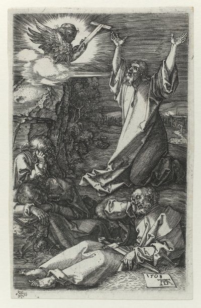 Christus in de tuin van olijfbomen door Albrecht Dürer