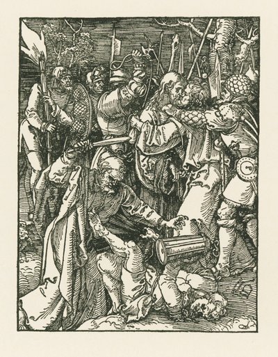 Gevangengenomen Christus, c.1509 (houtsnede) door Albrecht Dürer or Duerer