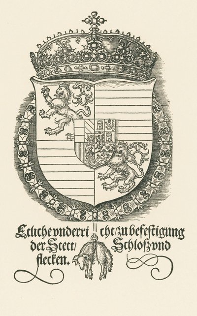 Wapen van Ferdinand I, koning van Bohemen en Hongarije door Albrecht Dürer or Duerer