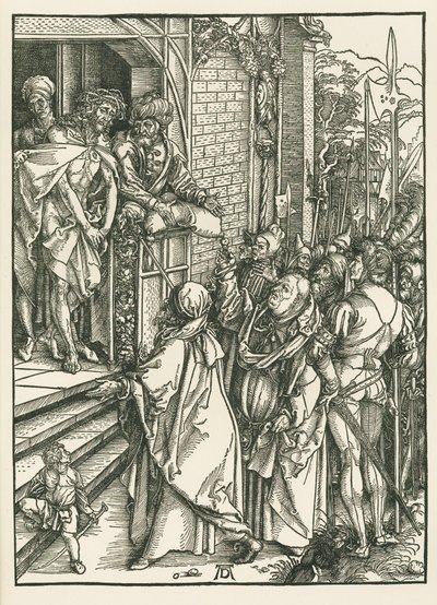 Ecce Homo, ca. 1498 (houtsnede) door Albrecht Dürer or Duerer