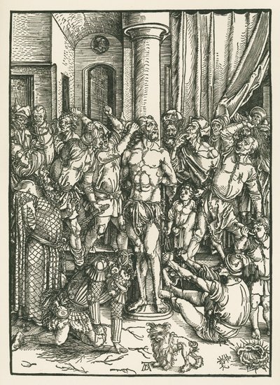 De geseling van Christus, ca. 1496-97 (houtsnede) door Albrecht Dürer or Duerer